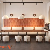 Thiết kế quán coffee diện tích 50m2 tại Vân Trung Bắc Ninh  